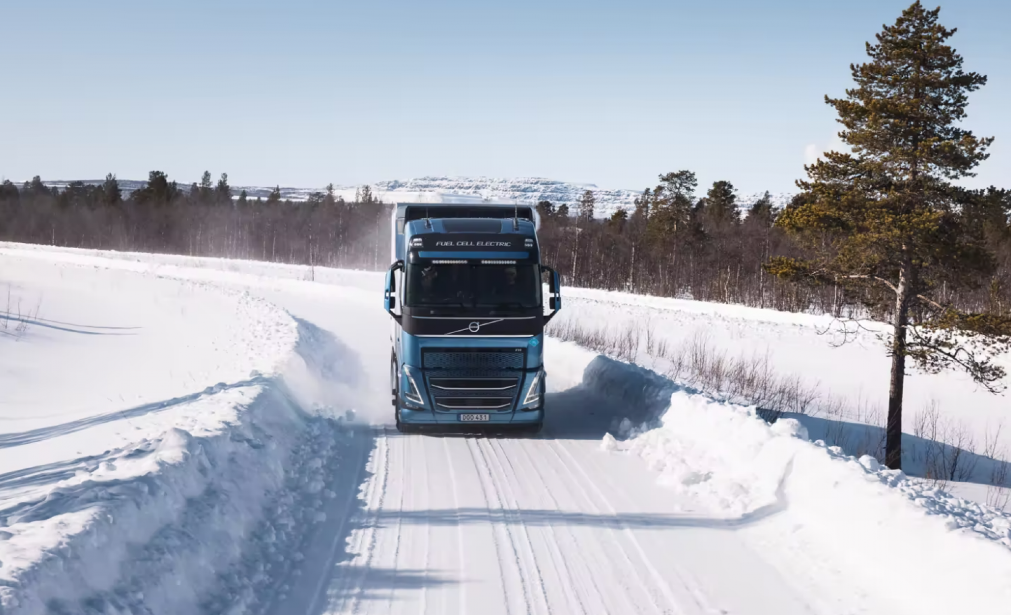 A Volvo hidrogénüzemű elektromos teherautókat tesztel közutakon