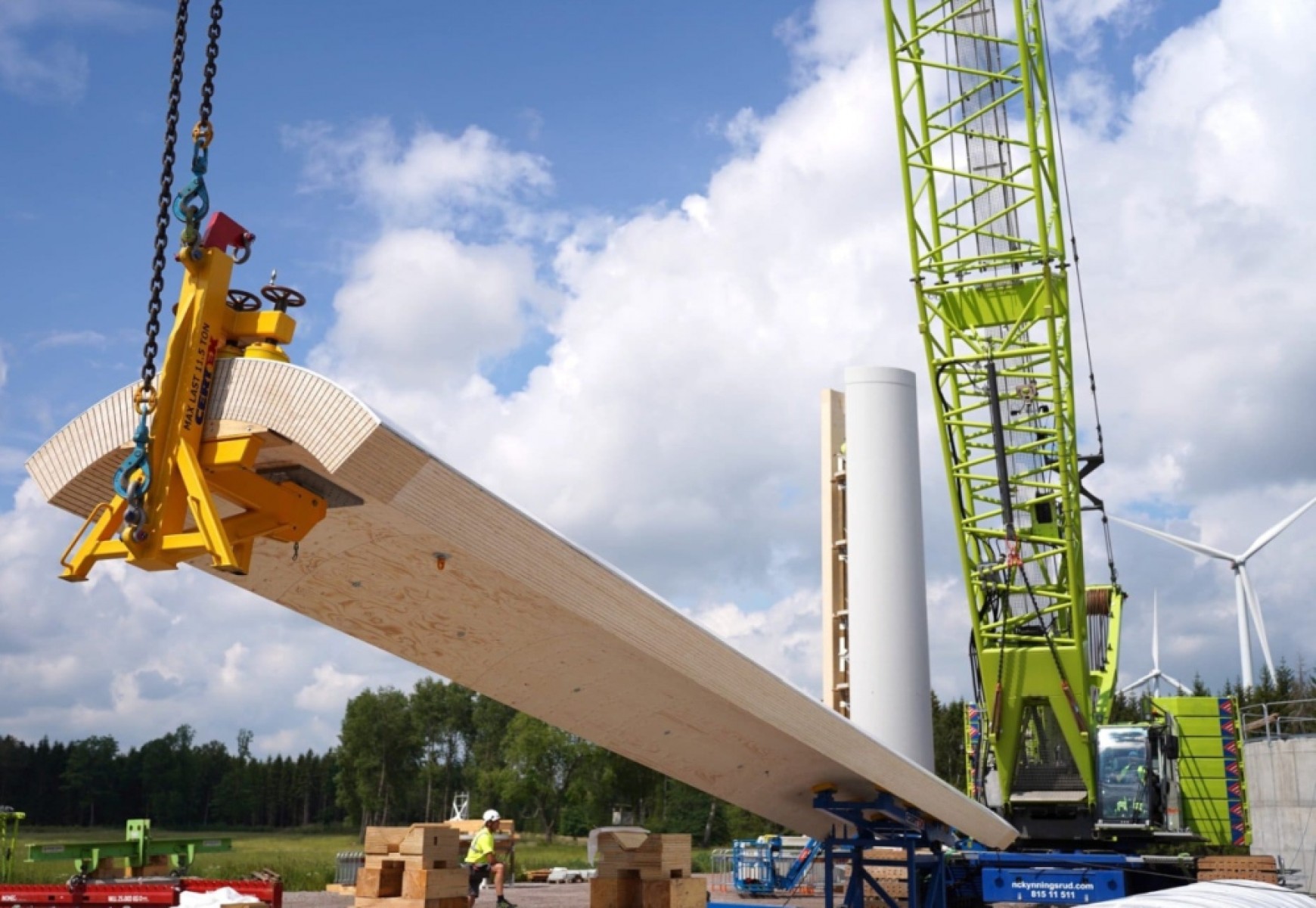 Hamarosan megépül a világ legmagasabb, fából készült szélturbinája