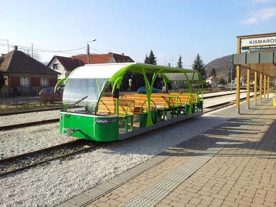 Napelemes erdei vonatot tesztel az Ipoly Erdő Zrt.