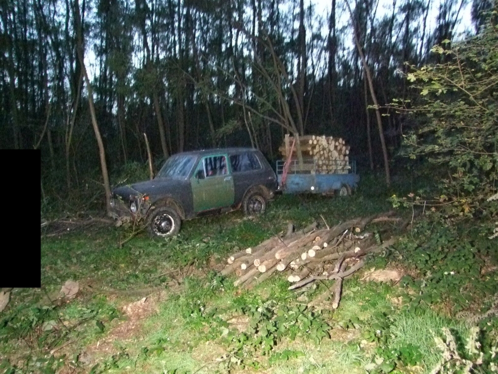 Három hete lopták Nivával a fát a nemesrádói erdőből (+Kép)