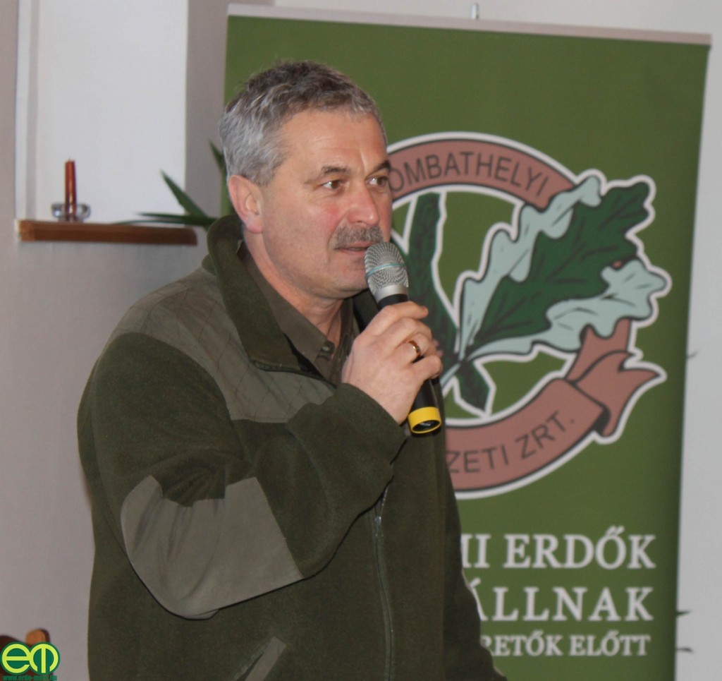 Bakó Csaba, a Szombathelyi Erdészeti Zrt. erdőgazdálkodási igazgatója