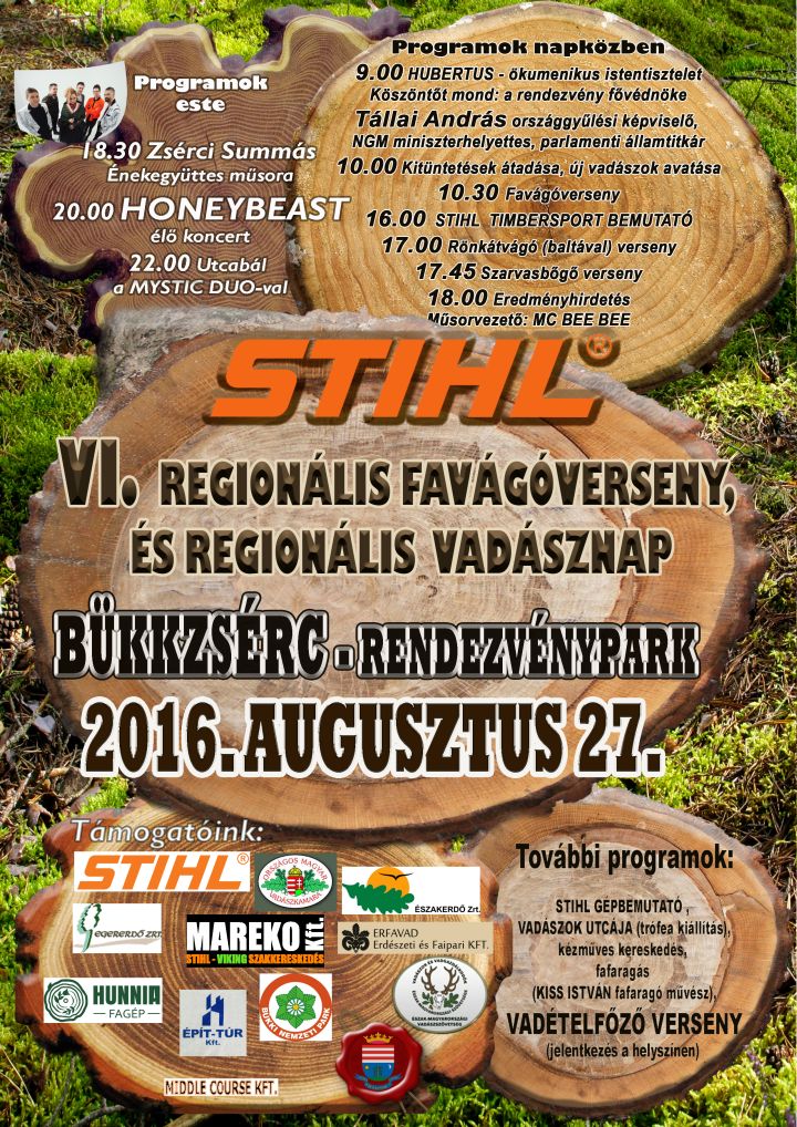 Szombaton fakitermelő verseny és regionális vadásznap lesz Bükkzsércen