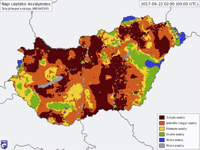 Aszályindex – naponta mérhető, hogy éppen mekkora a szárazság Magyarországon