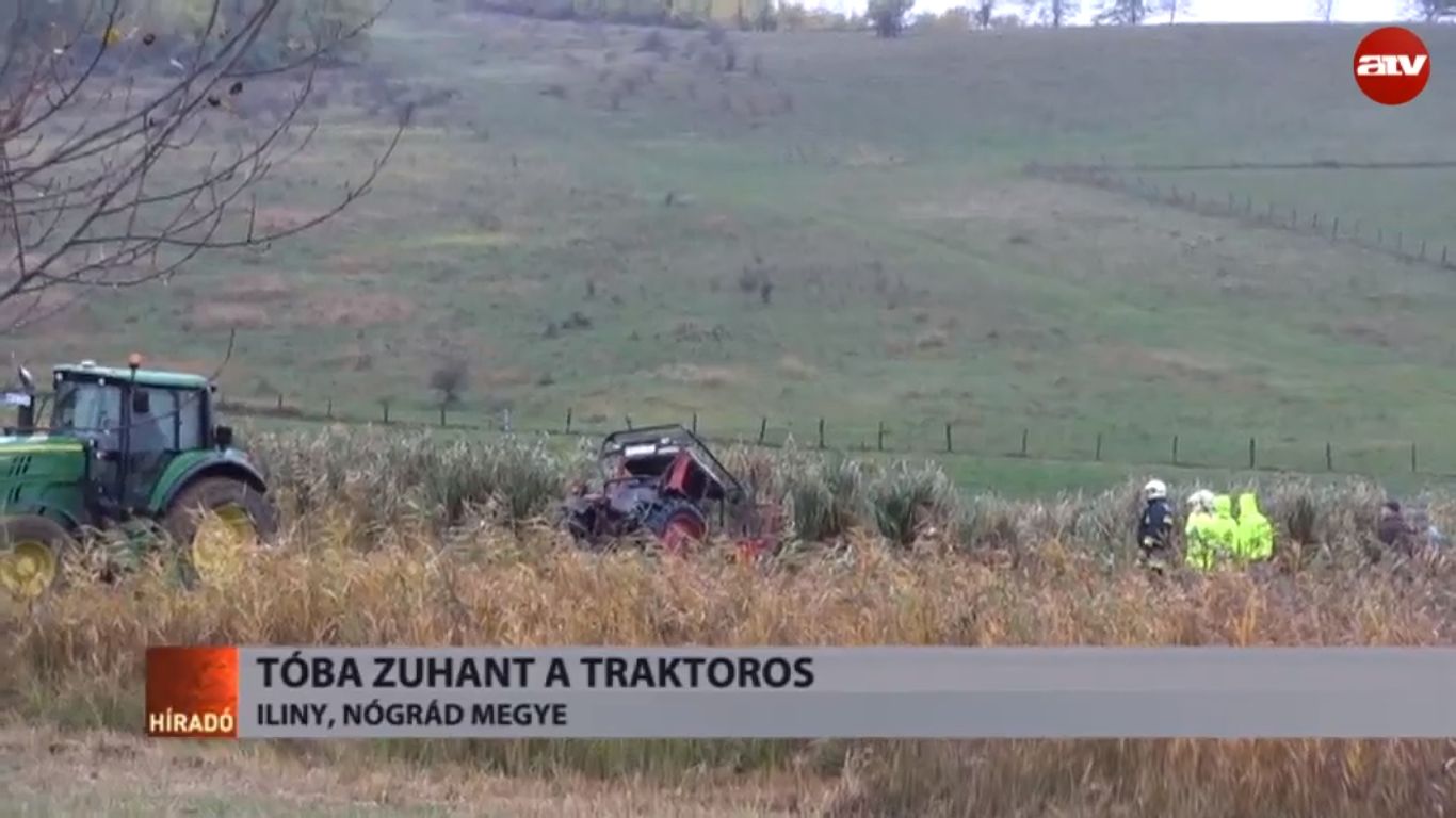 Patakba borult traktorban fulladt meg egy férfi Nógrád megyében