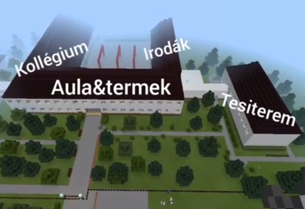A Minecraftban készítették el a mátrai erdészeti iskola virtuális makettjét (+VIDEÓ)
