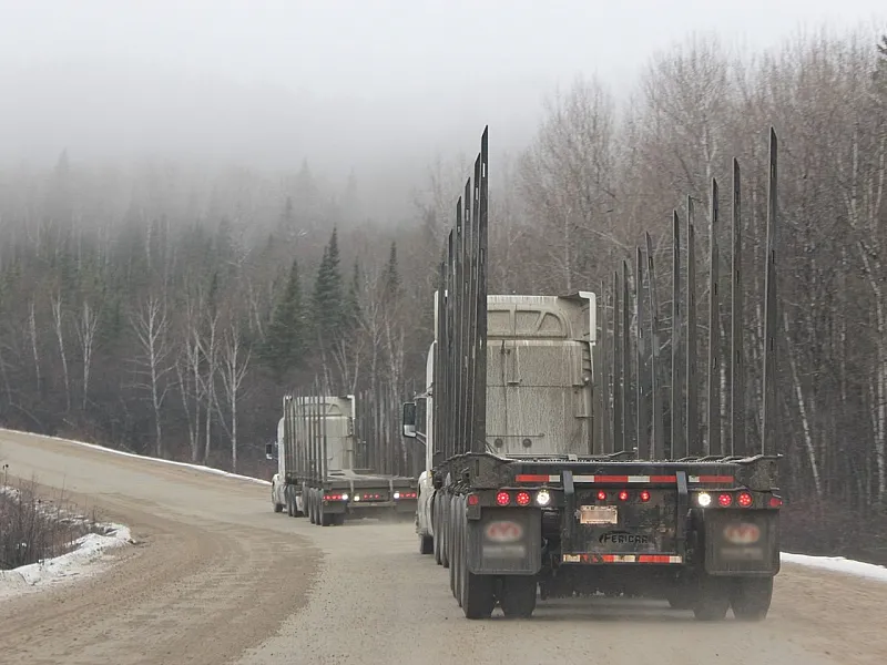 Erdészeti rönkszállítókon tesztelnek önvezető rendszert Kanadában