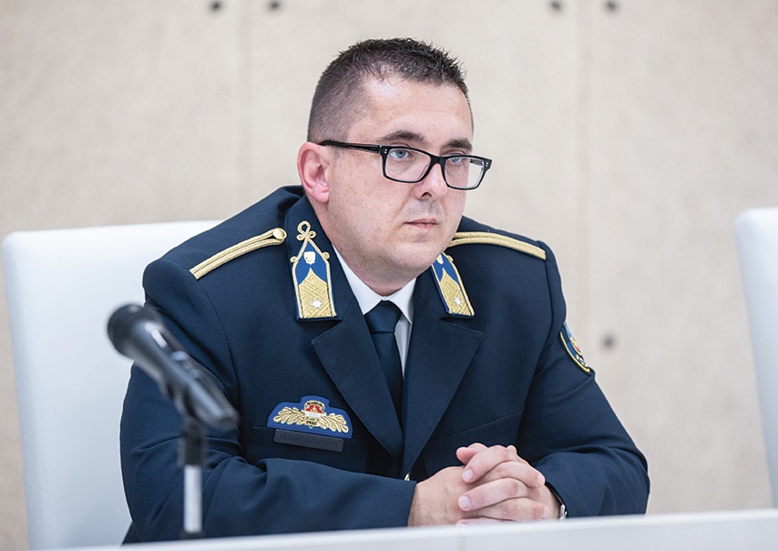 Bebes Zoltán alezredes, bűnügyi osztályvezető (Fotó: Fülöp Máté)