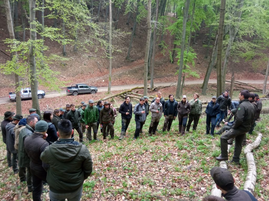 Erdélyi és hazai erdőmérnök hallgatók tanulmányútja a Vértesben