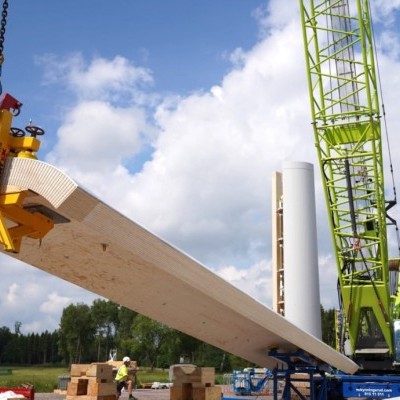 Hamarosan megépül a világ legmagasabb, fából készült szélturbinája